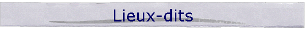 Lieux-dits